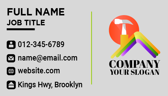 Paint Home Improvement Business Card