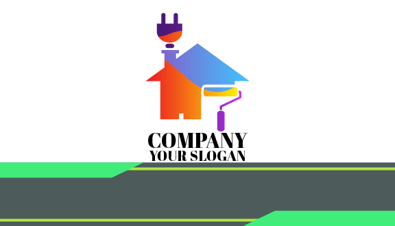 Tarjeta De Presentación Para Mejoras Del Hogar Con Rodillo De Pintura