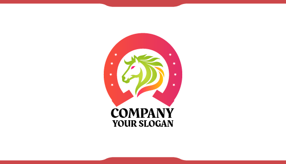 Tarjeta De Visita Con Diseño De Caballo Y Sombra De Loro