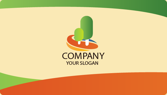 Biglietto Da Visita Paesaggistico Pastello