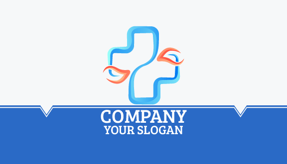 Tarjeta De Presentación Médica En Color Naranja Pastel