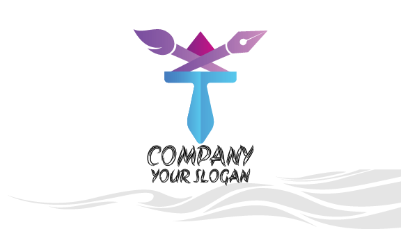 Pen Brush Artist Business Card