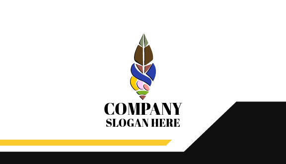 Pencil Mosaic Art Business Card