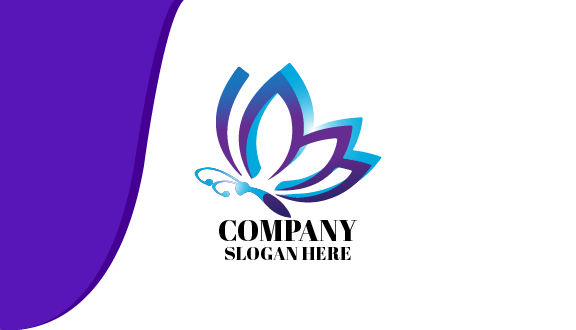 Tarjeta De Presentación Con Diseño De Mariposa Con Alas De Pétalos