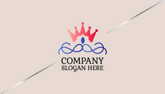 Tarjeta De Presentación De Boutique Con Corona Rosa