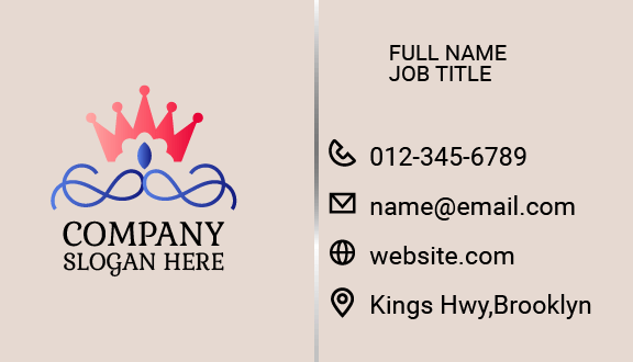 Pink Crown Boutique Business Card