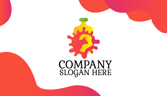 Tarjeta De Presentación De Productos Lácteos De Color Rosa