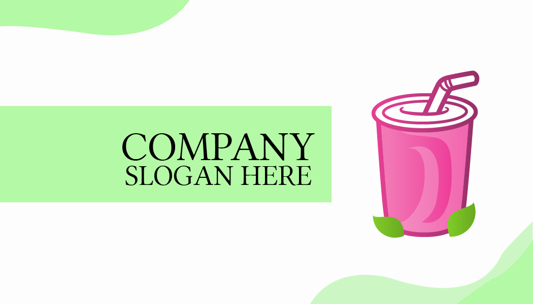 Tarjeta De Presentación De Té Energizante Rosa