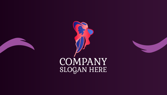 Tarjeta De Presentación De Boutique De Modelos De Cabello Rosado