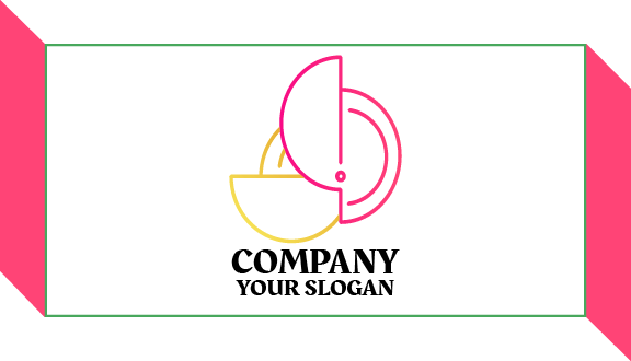 Pink Propeller Abstract Business Card