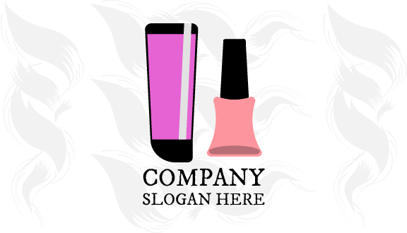 Visitenkarte Mit Rosa Salonprodukten