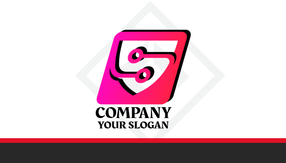 Tarjeta De Presentación De Seguridad Informática Con Escudo Rosa