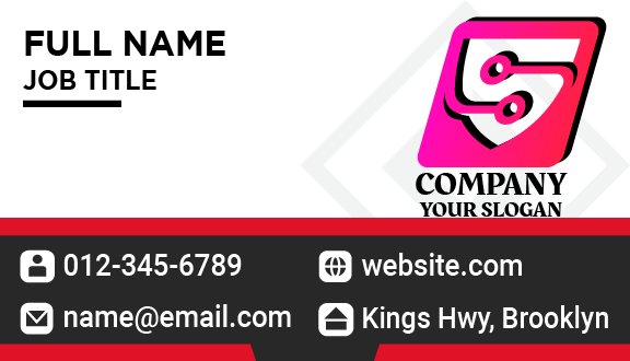 Pink Shield Computer Security Business Card