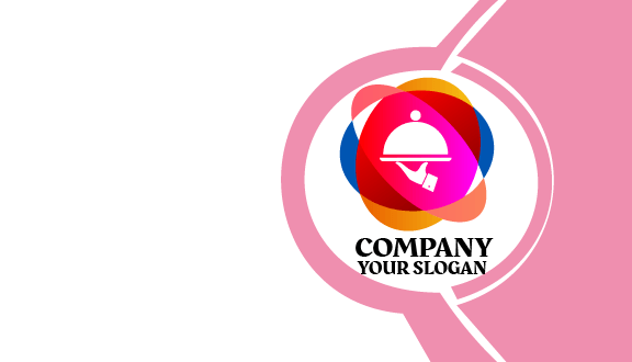 Pink Spotlight Food Business Card