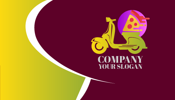 Biglietto Da Visita Per La Consegna Della Pizza
