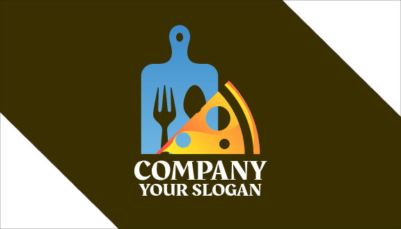 Pizza Tableware Business Card