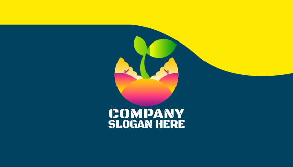 Kartu Nama Pertanian Pemandangan Indah