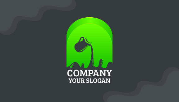 Tarjeta De Presentación Para Servir Leche De Vaca