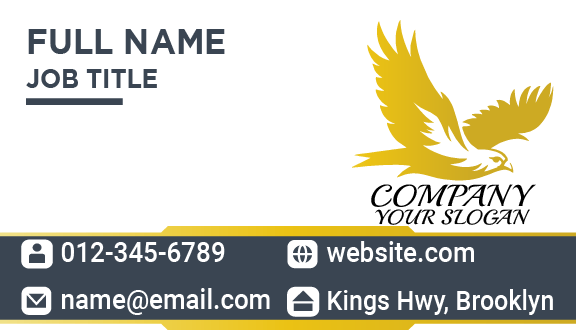 Powerful Eagle Bird Business Card