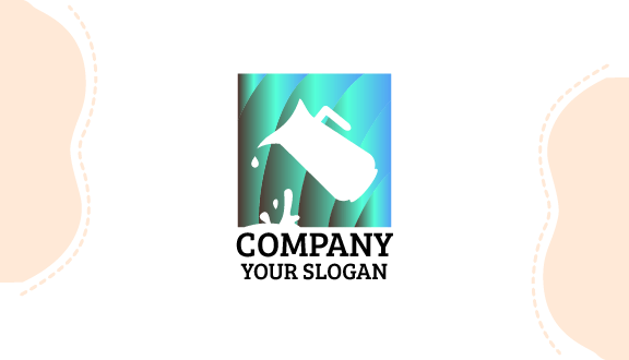 Tarjeta De Presentación De Lechería En Jarra Prístina