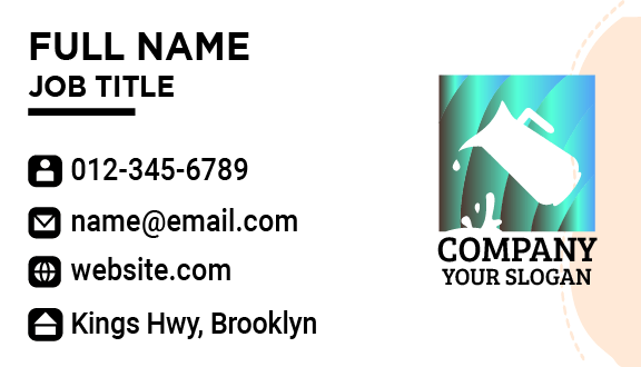 Pristine Jug Dairy Business Card