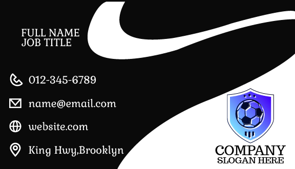 Professional Football Business Card