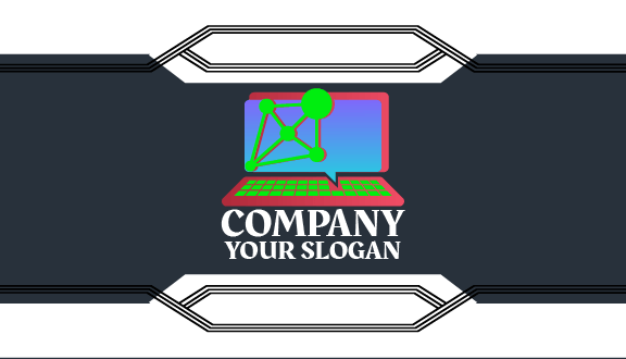 Programação Laptop Cartão De Visita