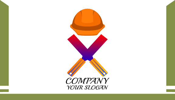 Tarjeta De Presentación De Manitas Con Casco Protector