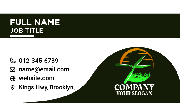 Pruning Shears Lawn Business Card