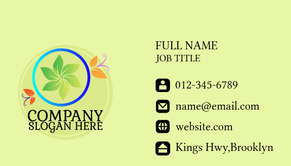 Pure Greenery Business Card