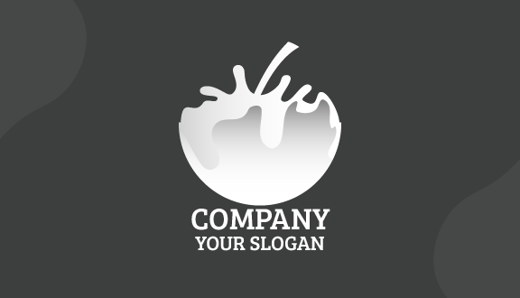 Tarjeta De Presentación De Productos Lácteos De Leche Blanca Pura