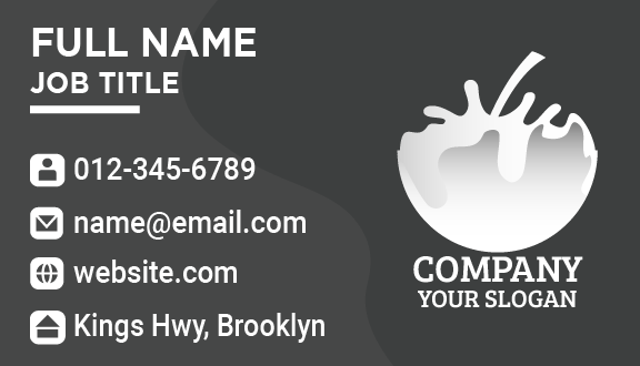 Pure White Milk Dairy Business Card