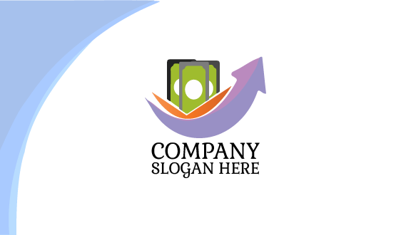 Tarjeta De Presentación De Contador Con Flecha Morada