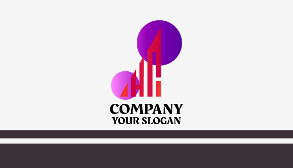 Tarjeta De Presentación De Contador Con Manchas Moradas