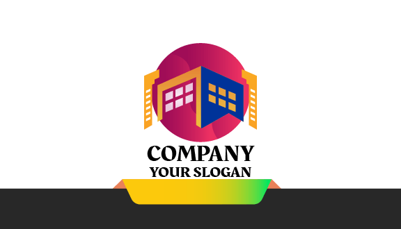 Carte De Visite De Construction Violette