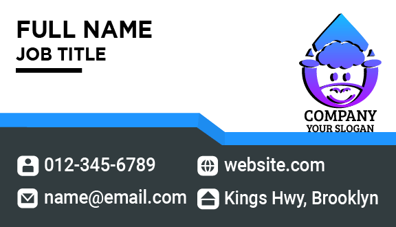 Purple Droplet Dairy Business Card