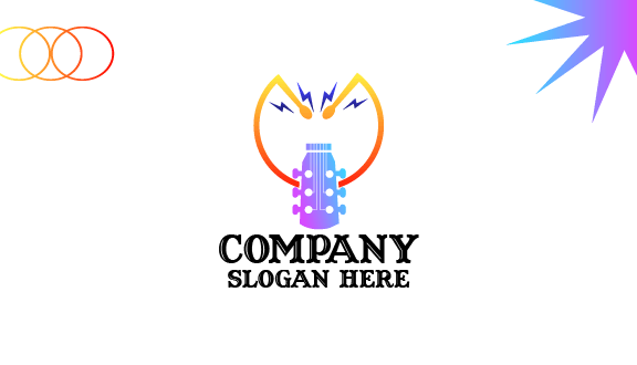 Visitenkarte Einer Band Mit Violettem Energiezeichen