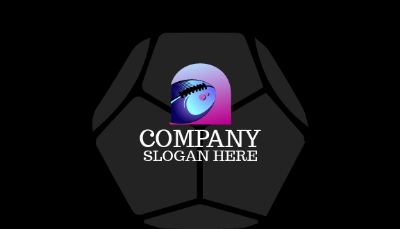 Tarjeta De Presentación De Fútbol Violeta