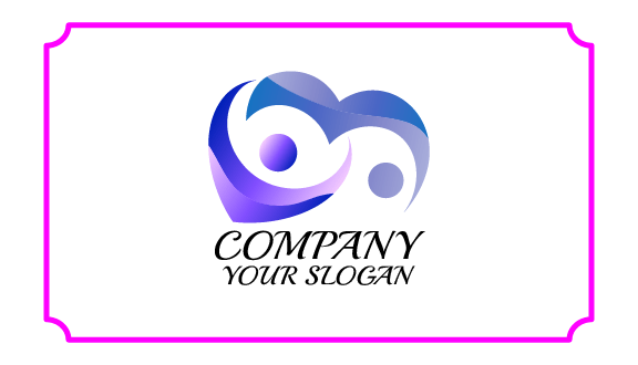 Kartu Nama Kencan Purple Heart