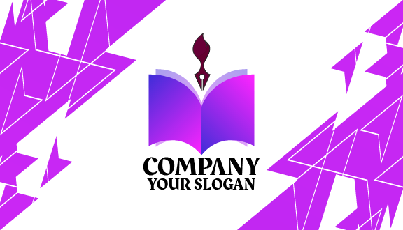 Purple Notepad Art Business Card