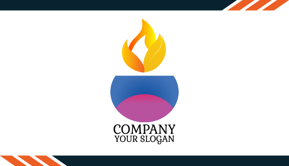 Lila Wachskerzen Visitenkarte