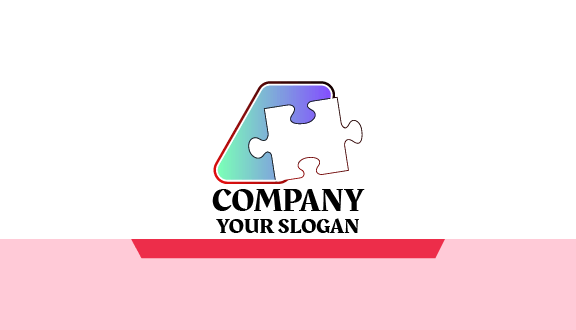 Puzzle Piece Abstract Business Card