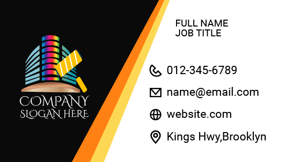 Rainbow Construction Business Card