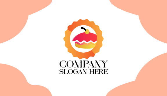 Himbeerkuchen-Visitenkarte