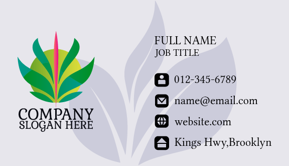 Raw Greenery Business Card