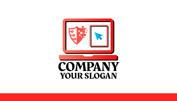 Tarjeta De Presentación De Seguridad Informática Roja