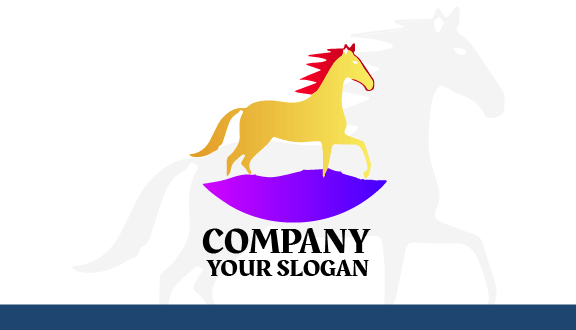 Tarjeta De Visita De Caballo De Pelo Rojo