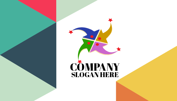 Red Stars Art Business Card