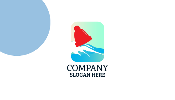 Cartão De Visita Gorro Vermelho De Inverno