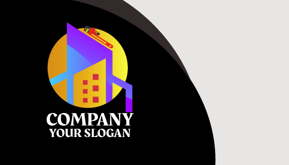 Carte De Visite De Constructeur Avec Clé Rouge